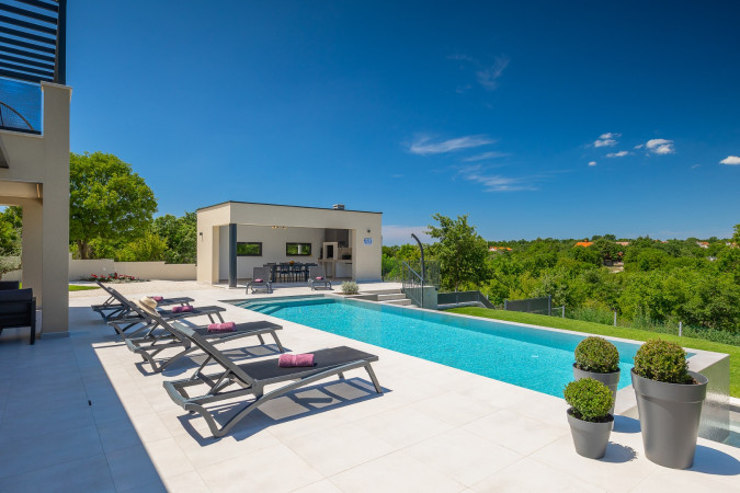 Exterior and surroundings, Villa Duplich with pool in &Scaron;ajini, Istria, Croatia &Scaron;ajini
